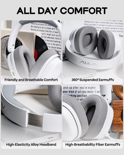 G7 Pro Wired/Bluetooth/2.4Ghz Wireless Gaming Headphone 7.1 Surround Sound with Noise Canceling Mic