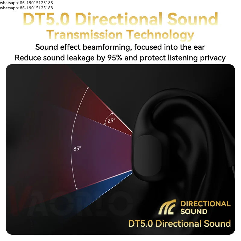 IPX8 Waterproof Swimming Bone Conduction Headphone Bluetooth 5.4 Bass Wireless Headset MP3 (32G) Player Cycling Fitness Earphone