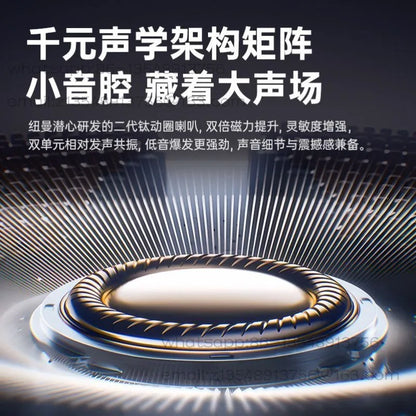 New AI Translation Air Bone Conduction Ear Clips Bluetooth Headphones Heavy Bass Super Long Battery Life Mobile Phone Universal