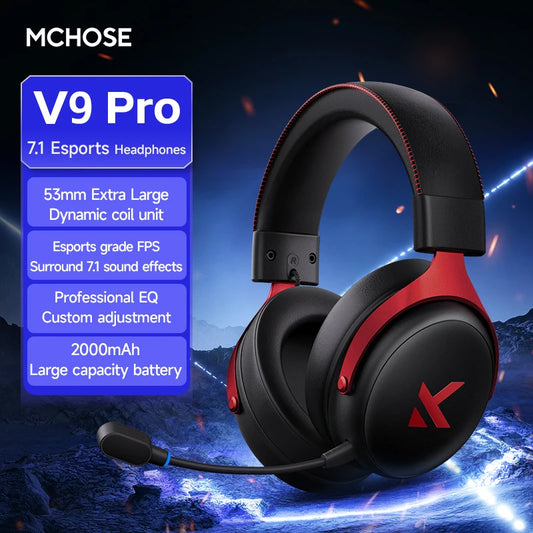 V9 Pro 2 Gaming Headset Four-Mode Gaming Special Wireless Bluetooth Computer with Mai Delta
