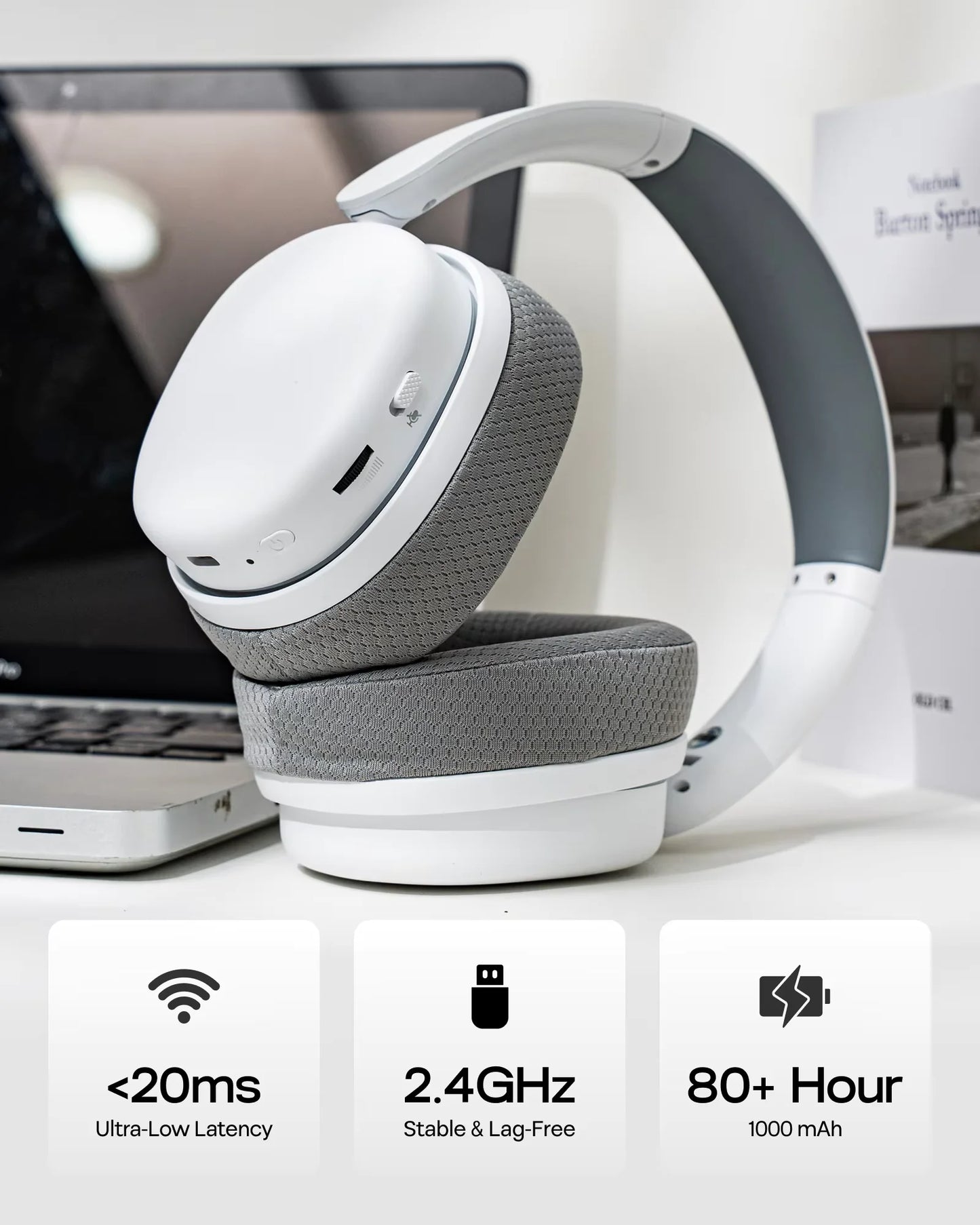 G7 Pro Wired/Bluetooth/2.4Ghz Wireless Gaming Headphone 7.1 Surround Sound with Noise Canceling Mic